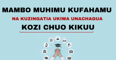 Mwongozo wa Kuchagua Kozi Sahihi Vyuo Vikuu Tanzania