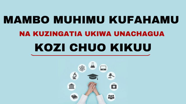 Mwongozo wa Kuchagua Kozi Sahihi Vyuo Vikuu Tanzania