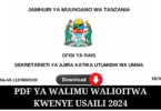 Majina ya Walimu Walioitwa Kwenye Usaili 2024