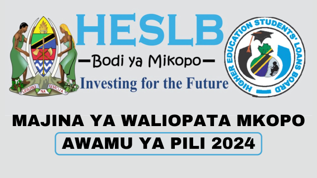 Majina ya Waliopata Mkopo Awamu ya Pili HESLB 2024/2025