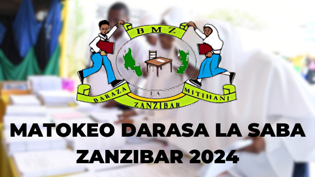 Matokeo ya Darasa la Saba Zanzibar 2024/2025 | BMZ Standard Seven Results ZEC