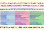 NECTA Matokeo ya Kidato cha Pili 2024/2025 Mikoa Yote