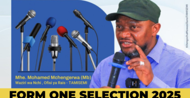 TAMISEMI Yatangaza Form One Selection 2025